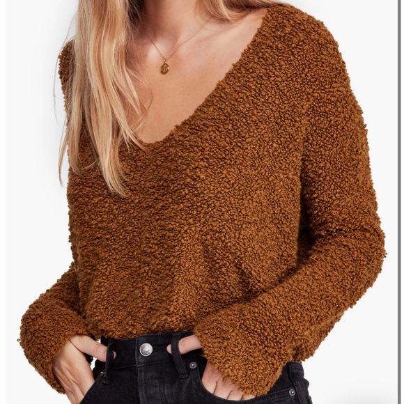 Free People Sweaters - Free people popcorn crop sweater in pink